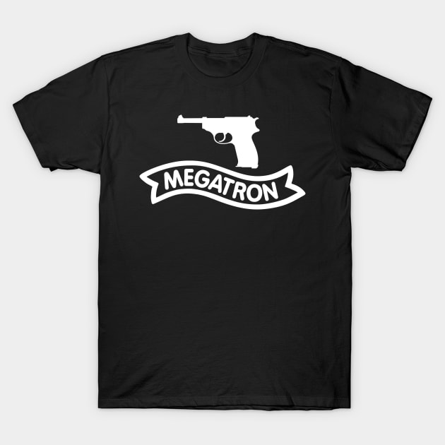 Megatron - Walther P38 (black) T-Shirt by lonepigeon